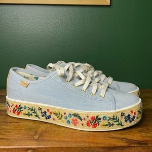 rifle paper co x keds espadrille shoe